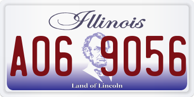IL license plate A069056