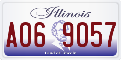 IL license plate A069057