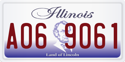 IL license plate A069061