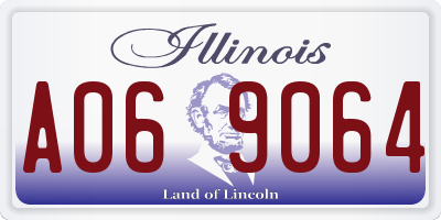 IL license plate A069064