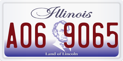 IL license plate A069065