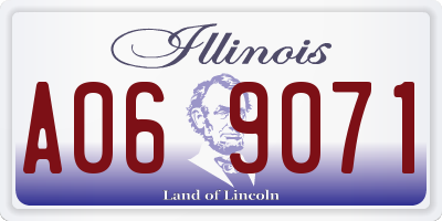IL license plate A069071
