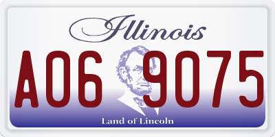IL license plate A069075