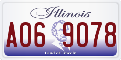 IL license plate A069078