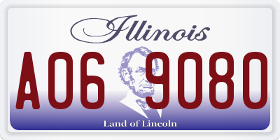 IL license plate A069080