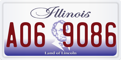 IL license plate A069086