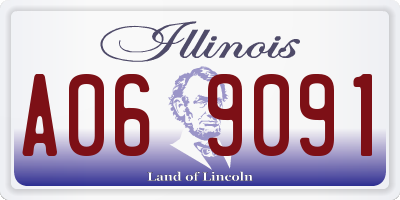 IL license plate A069091
