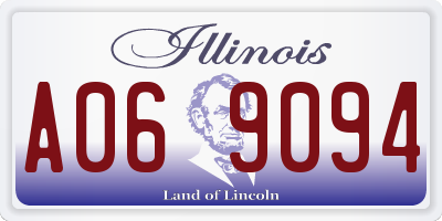 IL license plate A069094