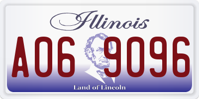 IL license plate A069096