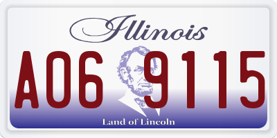 IL license plate A069115