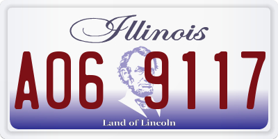 IL license plate A069117