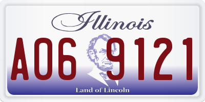IL license plate A069121