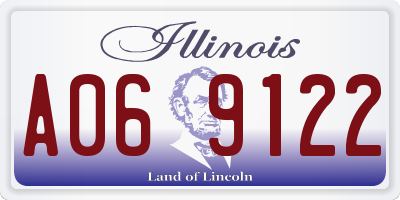 IL license plate A069122