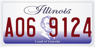 IL license plate A069124