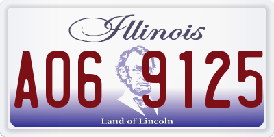 IL license plate A069125