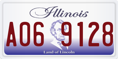 IL license plate A069128