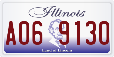 IL license plate A069130