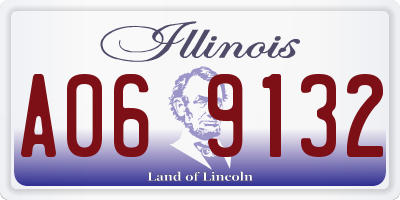IL license plate A069132