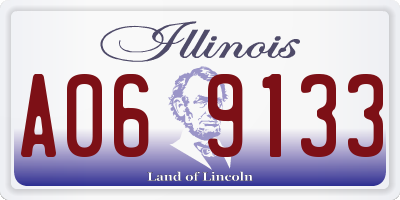 IL license plate A069133