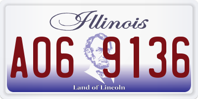 IL license plate A069136