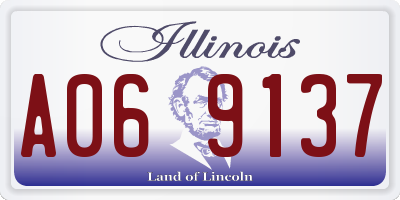 IL license plate A069137