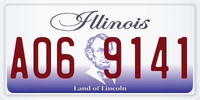 IL license plate A069141