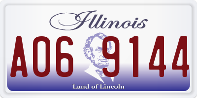 IL license plate A069144