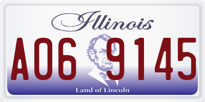 IL license plate A069145