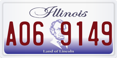 IL license plate A069149