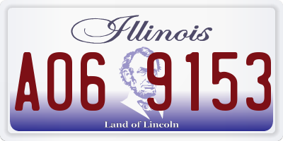 IL license plate A069153