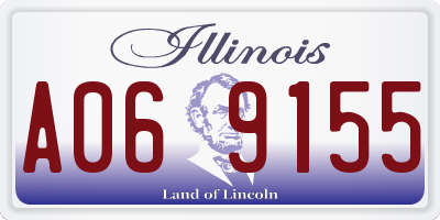 IL license plate A069155