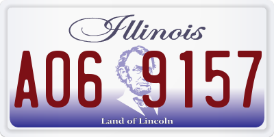 IL license plate A069157