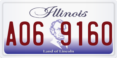 IL license plate A069160