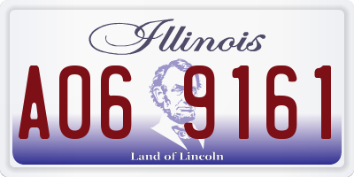 IL license plate A069161