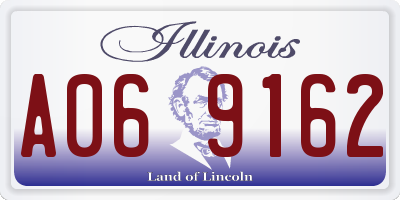 IL license plate A069162