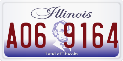 IL license plate A069164