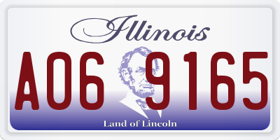 IL license plate A069165