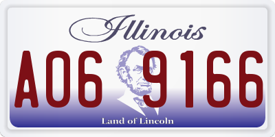 IL license plate A069166