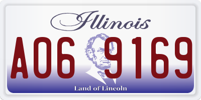 IL license plate A069169