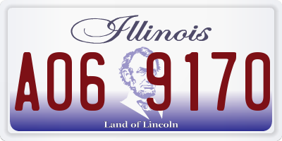 IL license plate A069170