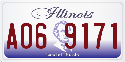 IL license plate A069171