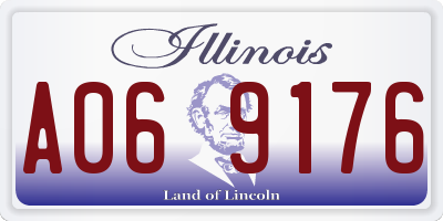 IL license plate A069176