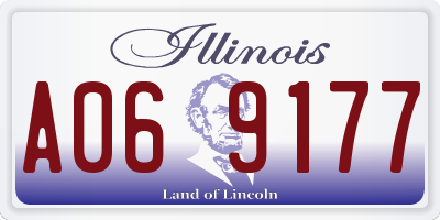 IL license plate A069177