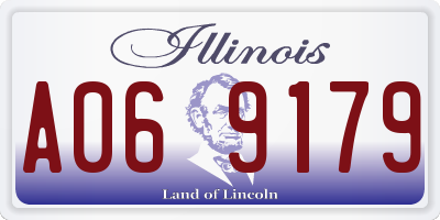 IL license plate A069179