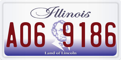 IL license plate A069186