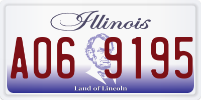 IL license plate A069195