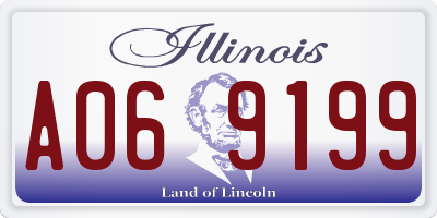 IL license plate A069199