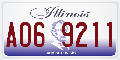 IL license plate A069211