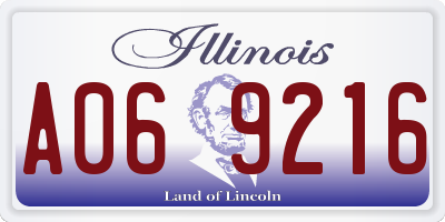 IL license plate A069216