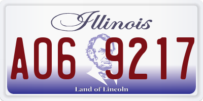 IL license plate A069217